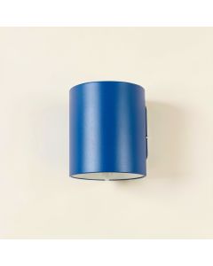 Moss Bend Wall Sconce Mounted On A Plain Wall - Blue (synthetic illustration; no displayed measurements)