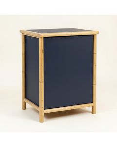 Hazel Dale Freestanding Pull-Out Hamper Cabinet - Navy (synthetic illustration; no displayed measurements)