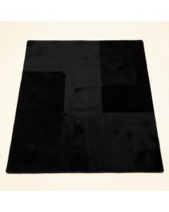Olive Bluff Rectangular Area Rug - Black (synthetic illustration; no displayed measurements)