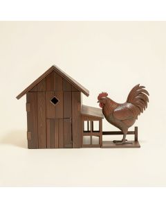 Farm With Barn House And Rooster Wall Décor (synthetic illustration; no displayed measurements)