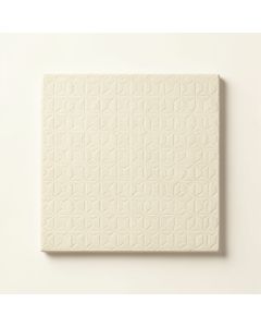 River Crossing Uninstalled Square Decorative Tile - Ivory (synthetic illustration; no displayed measurements)