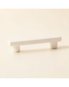 Cove Bridge Cabinet Handle Without Packaging - White (synthetic illustration; no displayed measurements)