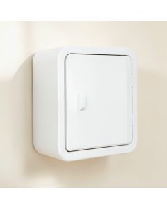 Elm Crossing Wall-Mounted Laundry Cabinet - White (synthetic illustration; no displayed measurements)