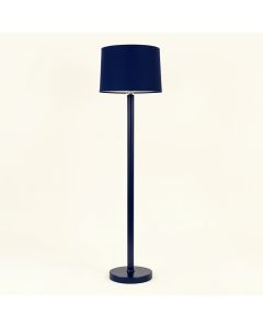 Olive Branch Floor Lamp With A Plain Fabric Shade - Navy (synthetic illustration; no displayed measurements)