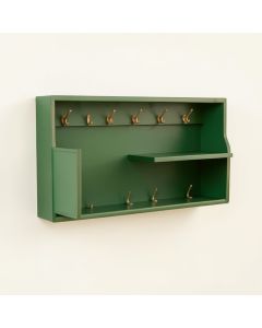 Alder Bend Wall-Mounted Entryway Organizer Shelf - Green (synthetic illustration; no displayed measurements)