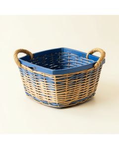 Maple Arc Empty Storage Basket - Blue (synthetic illustration; no displayed measurements)
