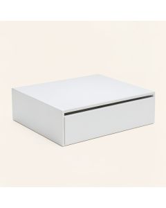 Dawn Dell Desktop Monitor Riser - White (synthetic illustration; no displayed measurements)