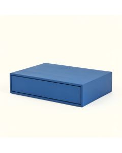 Cedar Fold Desktop Monitor Riser - Blue (synthetic illustration; no displayed measurements)