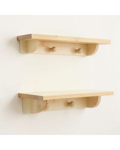 Vale Branch Wall-Mounted Entryway Organizer Shelf - Cream (synthetic illustration; no displayed measurements)