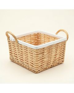 Slate Arc Empty Storage Basket - White (synthetic illustration; no displayed measurements)