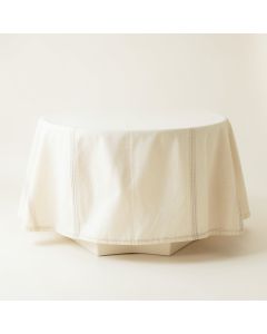 Clay Crest Flat Bed Sheet - Ivory (synthetic illustration; no displayed measurements)
