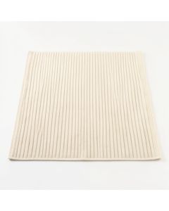 Ridge Arc Bath Mat - Cream (synthetic illustration; no displayed measurements)