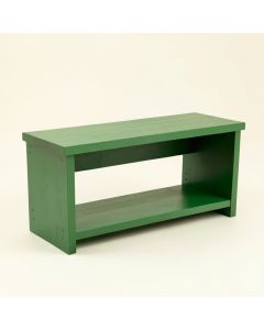 Spruce Brook Narrow Outdoor Storage Bench - Green (synthetic illustration; no displayed measurements)