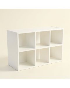 Spruce Edge Desktop Shelving Unit - White (synthetic illustration; no displayed measurements)