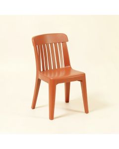 River Branch Small Chair - Terracotta (synthetic illustration; no displayed measurements)