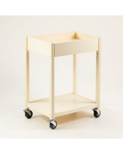 Briar Edge Empty Rolling Workshop Cart - Cream (synthetic illustration; no displayed measurements)