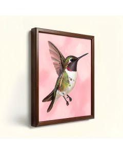 Competion Bee Hummingbird By Carol Decker Painting Print Plaque (synthetic illustration; no displayed measurements)