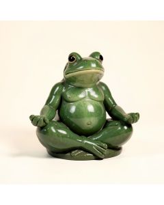 Meditating Frog Statue (synthetic illustration; no displayed measurements)