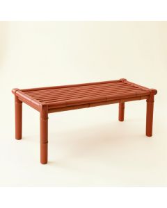 Cove Dell Indoor Bench - Terracotta (synthetic illustration; no displayed measurements)