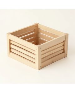 Wren Crest Empty Furniture-Style Litter Enclosure - Beige (synthetic illustration; no displayed measurements)