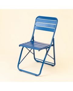 Brook Dale Folding Outdoor Chair - Blue (synthetic illustration; no displayed measurements)
