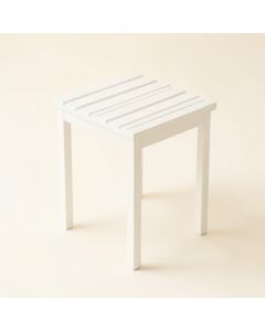 Spruce Bluff Compact Balcony Table - White (synthetic illustration; no displayed measurements)