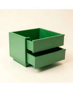 Cedar Arc Small-Parts Storage Drawer Cabinet (synthetic illustration; no displayed measurements)