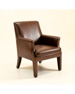 Cesar Genuine Leather Upholstered Dining Chair (synthetic illustration; no displayed measurements)