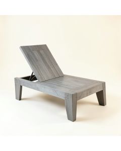 Ridge Arc Outdoor Lounge Chair - Gray (synthetic illustration; no displayed measurements)