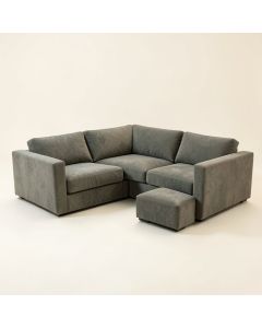 Ohan 112 '' Wide Microfiber/Microsuede Right Hand Facing Modular Corner Sectional (synthetic illustration; no displayed measurements)