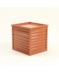 Birch Bend Closed Outdoor Storage Box - Terracotta (synthetic illustration; no displayed measurements)