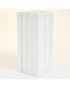 Flint Dale Narrow Outdoor Storage Bench - White (synthetic illustration; no displayed measurements)