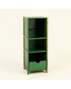 Ridge Bend Narrow Cubby Tower - Green (synthetic illustration; no displayed measurements)
