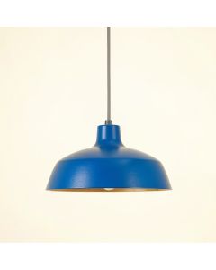 Willow Dale Pendant Light Suspended From One Plain Cable - Blue (synthetic illustration; no displayed measurements)