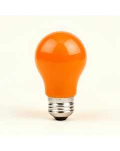 Orange Incandescent Light Bulb (synthetic illustration; no displayed measurements)