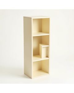 Moss Bend Narrow Cubby Tower - Cream (synthetic illustration; no displayed measurements)