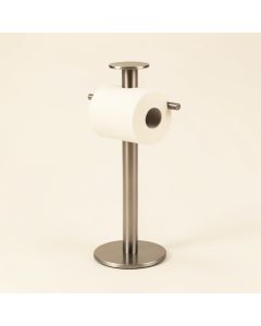 Georgian Free Standing Pedestal Toilet Paper Holder (synthetic illustration; no displayed measurements)
