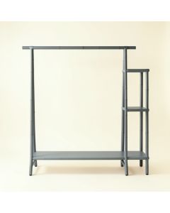 Pine Bluff Empty Garment Rack - Gray (synthetic illustration; no displayed measurements)