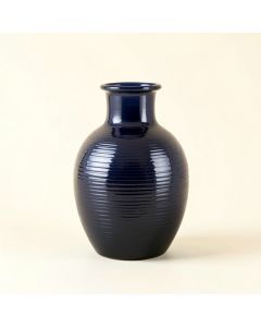 Ash Canyon Empty Decorative Vase - Navy (synthetic illustration; no displayed measurements)