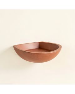Field Edge Wall-Mounted Cat Perch - Terracotta (synthetic illustration; no displayed measurements)
