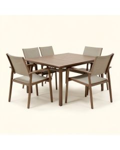 Engelbertus Outdoor 5 Piece Dining Set (synthetic illustration; no displayed measurements)