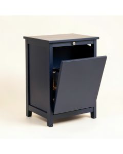 Alder Canyon Freestanding Pull-Out Hamper Cabinet - Navy (synthetic illustration; no displayed measurements)