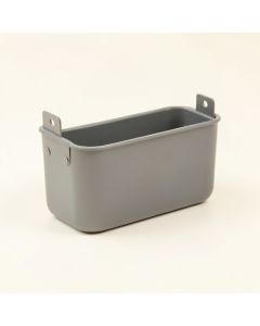 Olive Crossing Empty Railing Planter With Integral Brackets - Gray (synthetic illustration; no displayed measurements)
