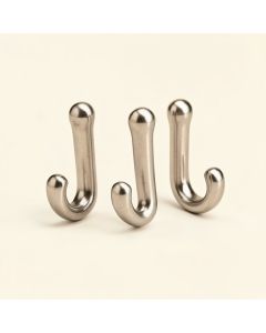 Stainless Steel Shower Curtain Hooks (synthetic illustration; no displayed measurements)