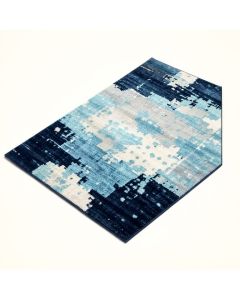 Burnstad Abstract Navy/Aqua/Light Gray/White Area Rug (synthetic illustration; no displayed measurements)