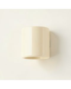 Oak Bend Wall Sconce Mounted On A Plain Wall - Ivory (synthetic illustration; no displayed measurements)