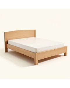 Dismuke Solid Wood Standard Bed (synthetic illustration; no displayed measurements)