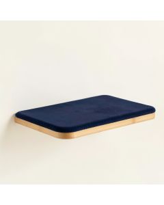 Shore Bluff Wall-Mounted Cat Perch - Navy (synthetic illustration; no displayed measurements)