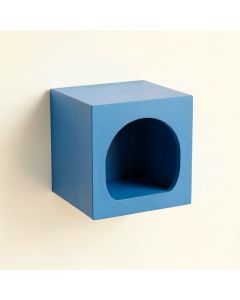 Juniper Crossing Wall-Mounted Cat Perch - Blue (synthetic illustration; no displayed measurements)