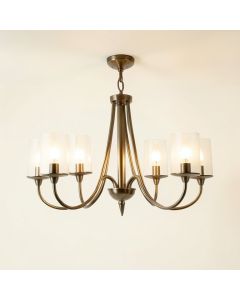 Genovese Candle Style Drum Chandelier (synthetic illustration; no displayed measurements)